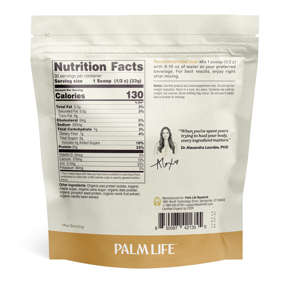 Organic Plant-Based Protein